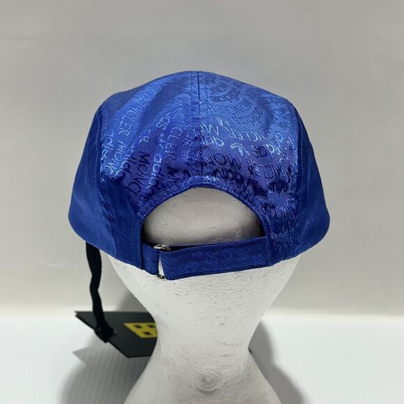 Moncler X Adidas Originals Baseball Cap OS Blue Jacquard Strapback Hat NWT #SYFH - Picture 9 of 15